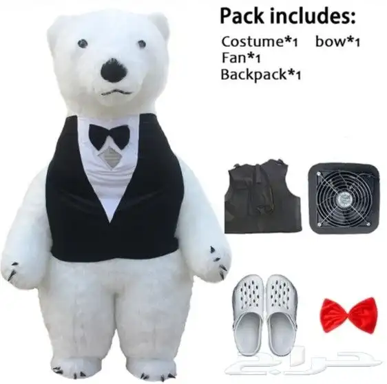 دميه نفخ هواء دب الباندا وعديد من الأشكال المختلفه وتأجير 4