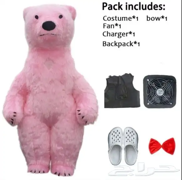 دميه نفخ هواء دب الباندا وعديد من الأشكال المختلفه وتأجير 6