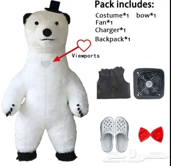 دميه نفخ هواء دب الباندا وعديد من الأشكال المختلفه وتأجير 9