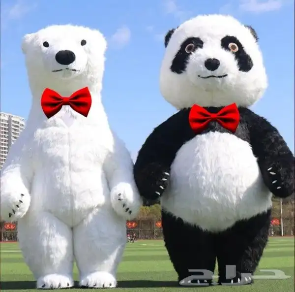 دميه نفخ هواء دب الباندا وعديد من الأشكال المختلفه وتأجير 0