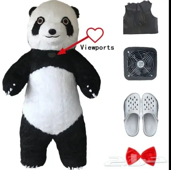 دميه نفخ هواء دب الباندا وعديد من الأشكال المختلفه وتأجير 2