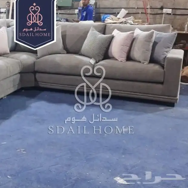 كنب زاويه رمادي 3