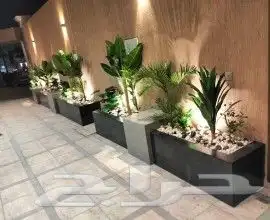 أحواض زرع طبيعي وصناعي وديكورات خارجي 2