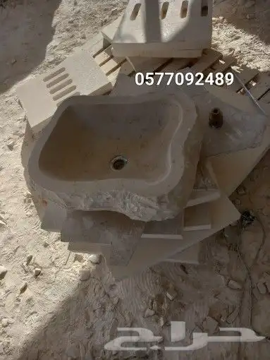 مغاسل حجر طبيعي رفوف حجر 4