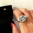 افخم الهدايا التي تعبر عن الحب خاتم ملكي فضه ليزر 12