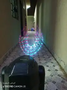 تاجير وتركيب اضاءه ليزر بيم كشاف سيتي كلر 3