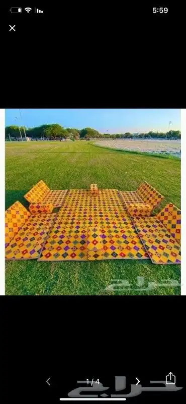 جلسات أرضية للبحر والبر او لحوش المنزل 5