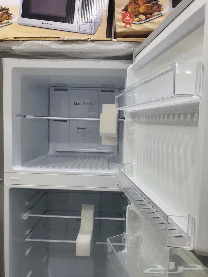 ثلاجه متوسطة 12 قدم جديد كمية محدوده ثلاجة فضي استيل 5