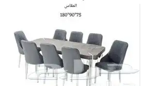 افخم طاولات الطعام جودة ممتازة خشب رخام زجاج جديد 21