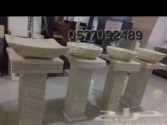 حجر طبيعي نوافير مغاسل كونترات ارفف وجه جبل 0