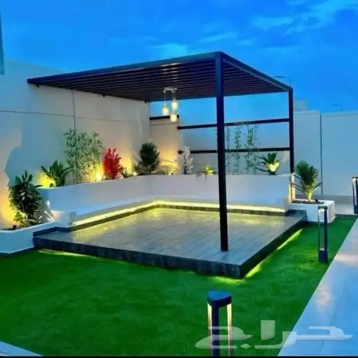 تنسيق الحدائق والشلالات والنوافير والمظلات 8