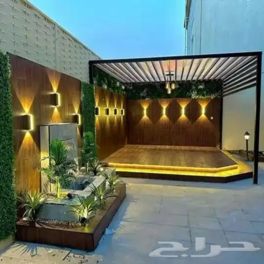 تنسيق الحدائق والشلالات والنوافير والمظلات 0