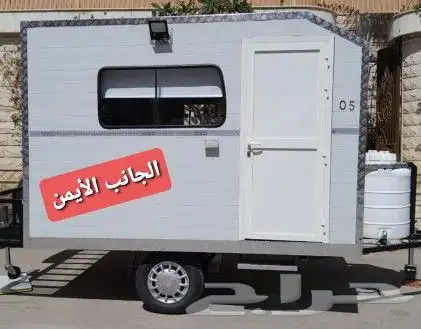 كرفان مقاس 3x2 متر محور واحد داخلي تصنيع سعودي 100 16
