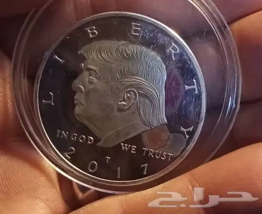 مدليات تذكاريه حبه دونالد ترامب كانت تستخدم بالانتخابات 0