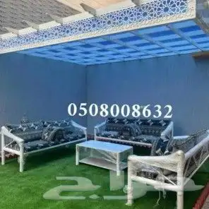 جلسات خارجية جلسات مراكيز احواش استراحات كراسي حديد 12