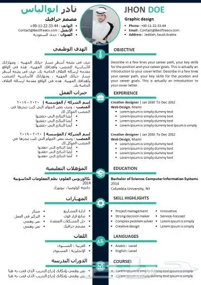 سيره ذاتيه سيفي CV نوعيه جديده 0