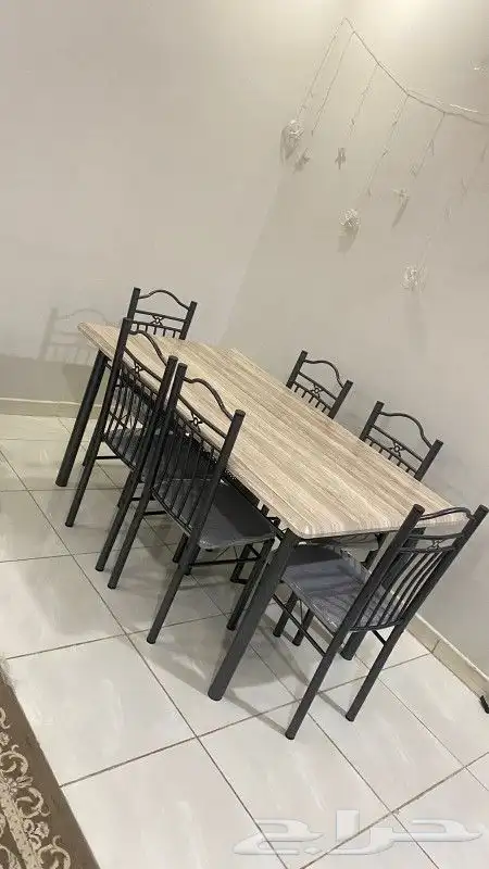 افخم طاولات طعام الخشب والرخام جودة ممتازة جديد بالكرتون 24