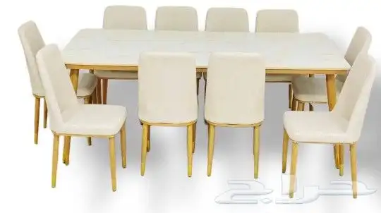 افخم طاولات طعام الخشب والرخام جودة ممتازة جديد بالكرتون 8