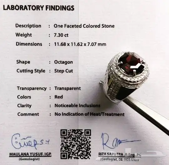 خاتم المانديت طبيعي فاخر 9