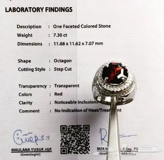 خاتم المانديت طبيعي فاخر 5