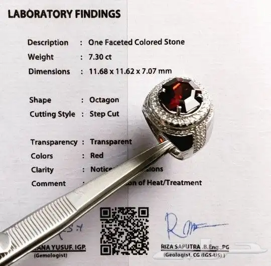 خاتم المانديت طبيعي فاخر 13
