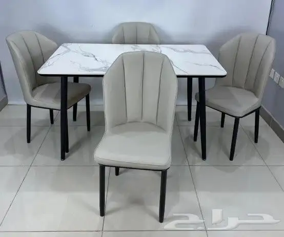 افخم طاولات طعام الخشب والرخام جودة ممتازة جديد بالكرتون 20