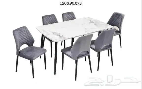 افخم طاولات طعام الخشب والرخام جودة ممتازة جديد بالكرتون 46