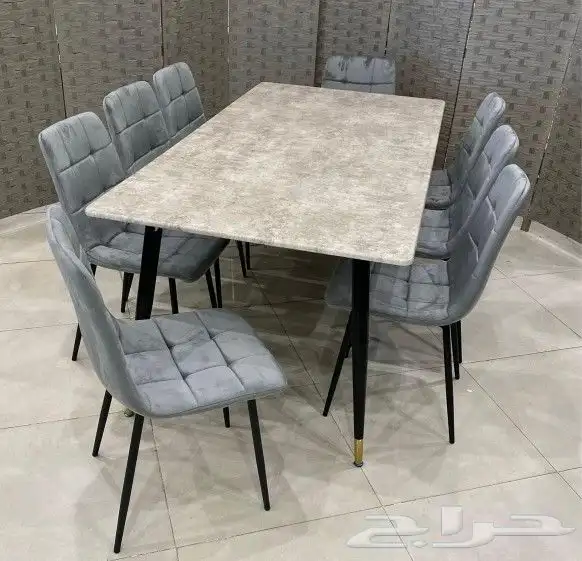 افخم طاولات طعام الخشب والرخام جودة ممتازة جديد بالكرتون 31