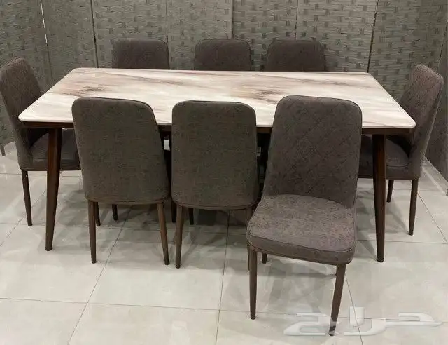 افخم طاولات طعام الخشب والرخام جودة ممتازة جديد بالكرتون 49