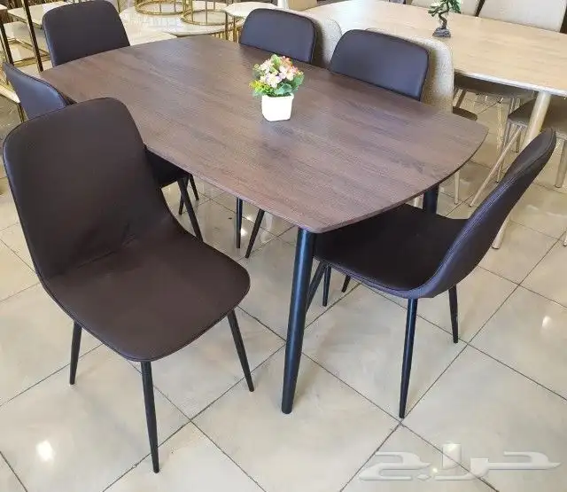 افخم طاولات طعام الخشب والرخام جودة ممتازة جديد بالكرتون 36