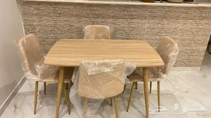 افخم طاولات طعام الخشب والرخام جودة ممتازة جديد بالكرتون 26