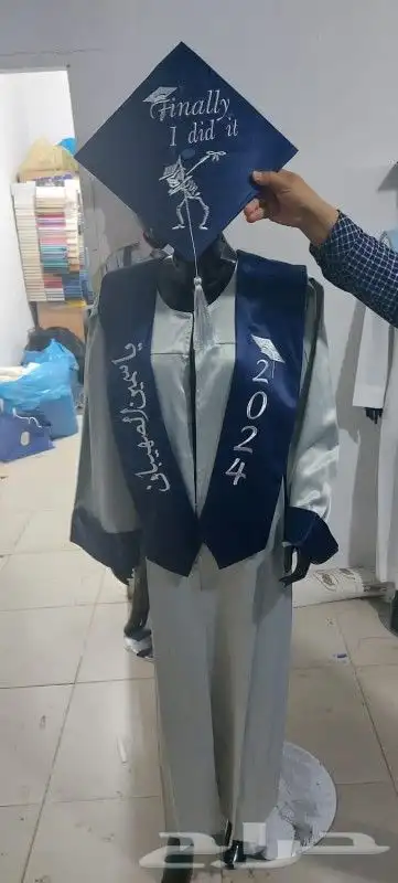 عباية تخرج وشاح تخرج اروب تخرج تفصيل الشكل حسب الطلب 3