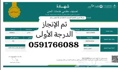 تصنيف قطاع الاعاشة وجميع القطاعات 0