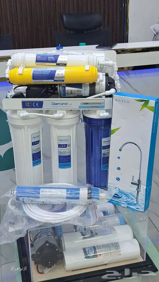 فلاتر تحلية المياه نقي نثال سمنان فلتر جامبو صيانه تغير فلات 0