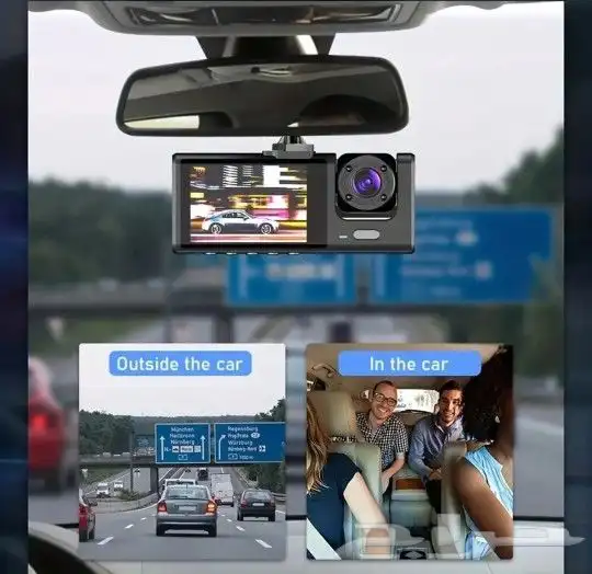 للبيع داش كام بشاشه وكاميرا اماميه وداخليه مدمجه ببطاريه 0