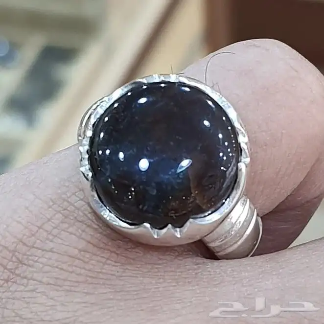 خاتم عقيق يماني تمري مزعفر 0