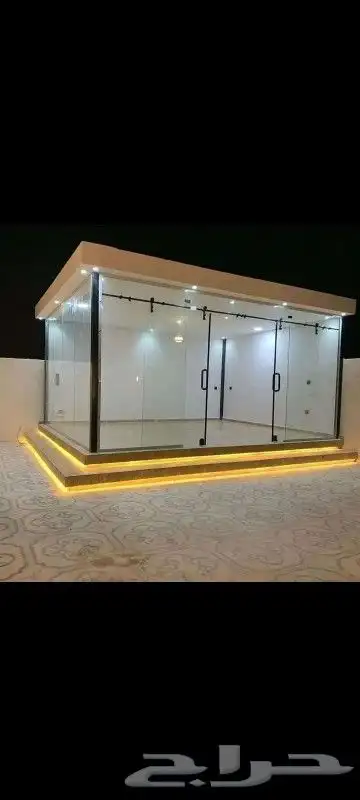 زجاج سكريت  دربزين  واجهات  غرف زجاجيه  شور 9