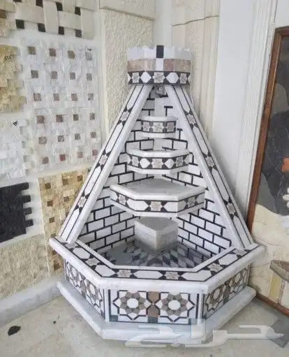 نوافير دمشقية رخام طبيعي 3