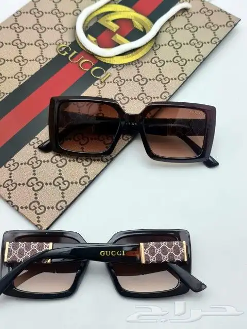 نظارات_ نسائي.. جديده من جوتشي.. مع جميع ملحقات ا 3