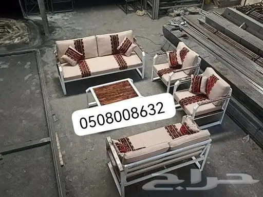 جلسات خارجية كراسي خشبيه كراسي حديد مراكيز 8