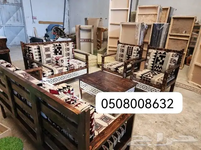 جلسات خارجية كراسي خشبيه كراسي حديد مراكيز 9