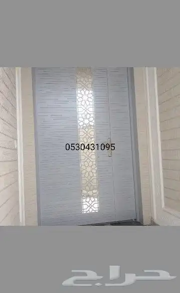 أبواب دبل صاج معزول من الداخل مع وجه ليزر 0