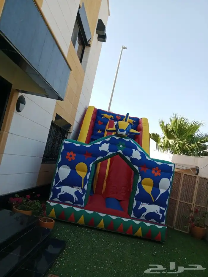ايحار ملعب صابوني زحليق نطيطات هوائي 0