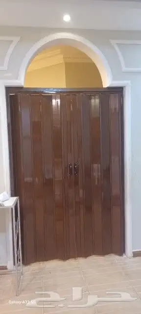 تركيب باب سحب. تركيب باب كرديون . تركيب باب بلاستيك. باب جلد 8