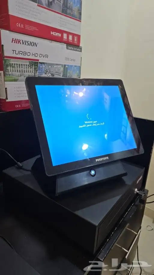 كاشير لمس ودرج وطابعه وبرنامج بضمان سنتين 1