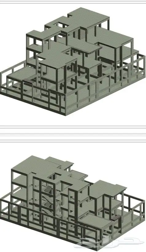 تصاميم معماري وانشائي وميكانيكا وكهرباء بتنقية BIM . 2