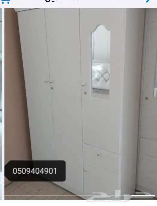 سرير مرتبه مخده بطانيه دولاب مفرش كراسي حديد وخشب جمله وت 7