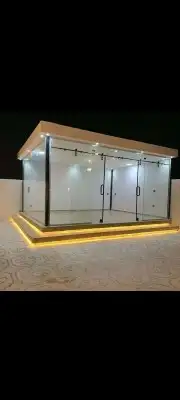 زجاج  سكريت  دربزين  شور  شورات  المنيوم  واجهات  شورات 2