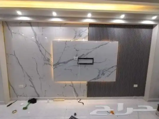 ديكور شاشه وبديل الرخام وبديل الخشب 3