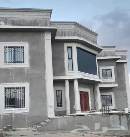 ديكورات خارجيه تصميم الحجر الطبيعي بطحاء الرياض واسمنت الريا 3